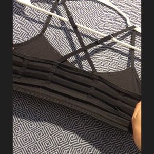 Lululemon - black and grey sports bra